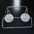 Dazzling Round Rhinestone Chest Chain & Statement Bra Body Jewelry