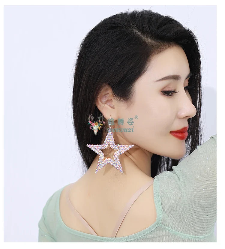 Star Rhinestone Earrings