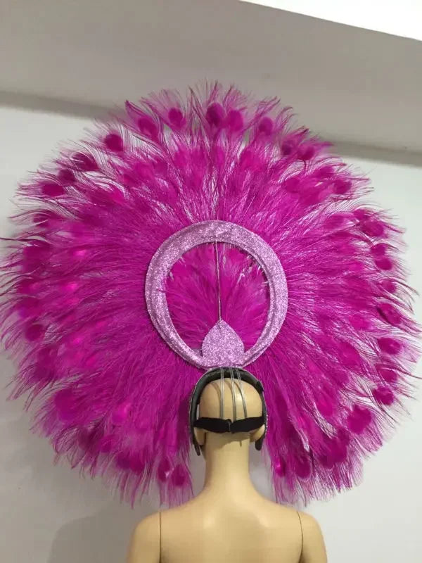The Stardust Mirage – Premium Mohawk Feather Samba Carnival Headdress