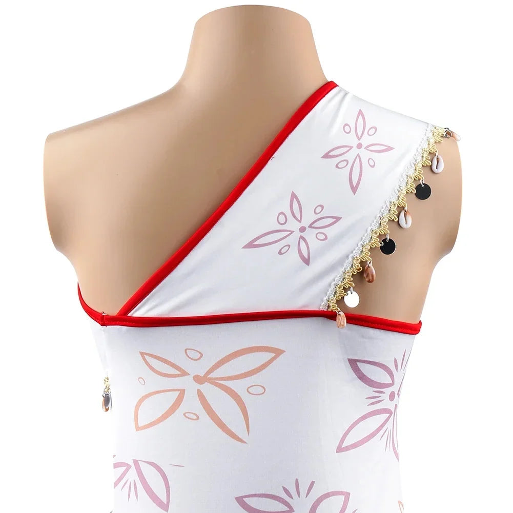 Women Moana Cosplay Costume – Ocean Princess Tassel Skirt Outfit