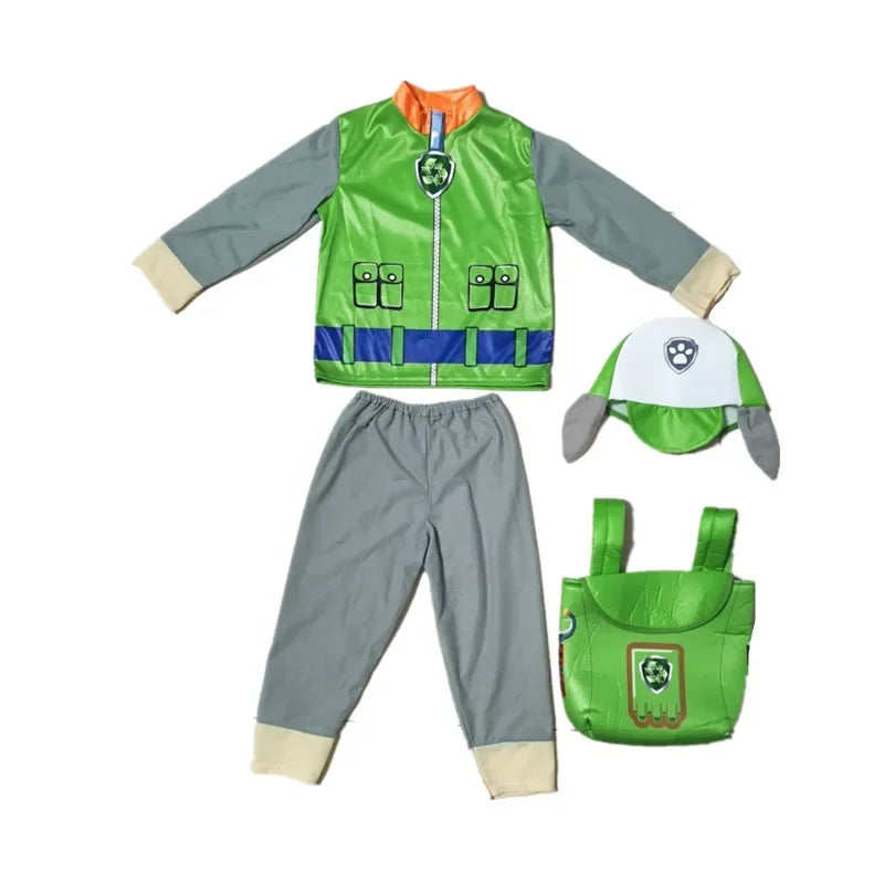 Kids Dog Patrol Cosplay Costume Set – Cartoon Uniform Outfit