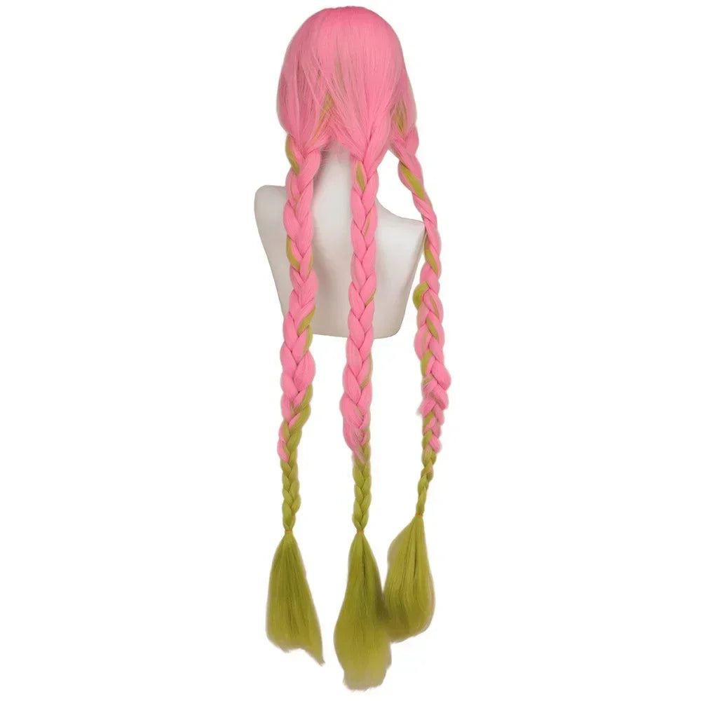 Kanroji Mitsuri Cosplay Costume with Wig & Haori