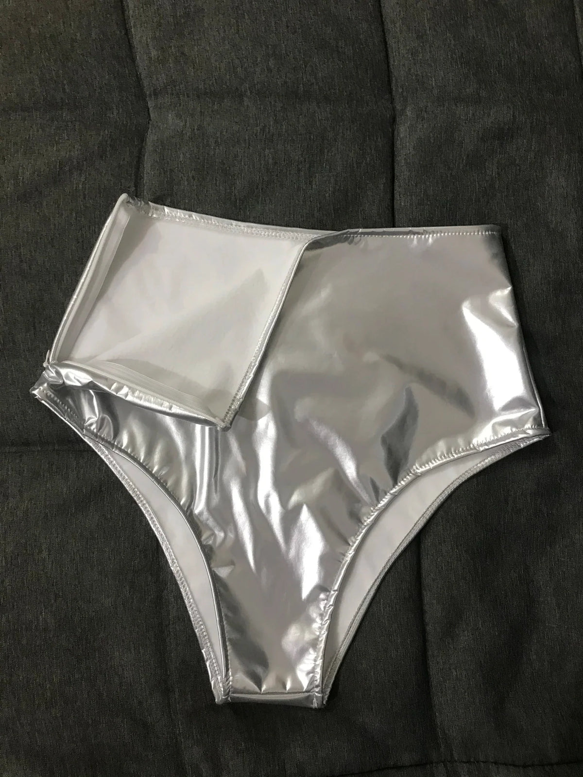 Glossy Metallic Triangle Performance Shorts