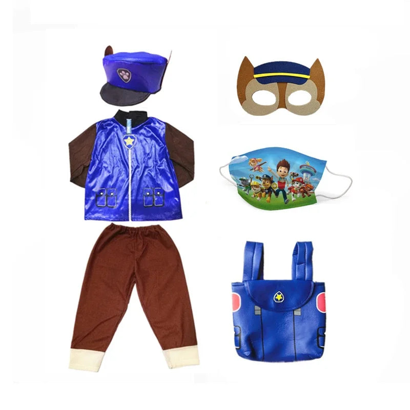 Kids Dog Patrol Cosplay Costume Set – Cartoon Uniform Outfit