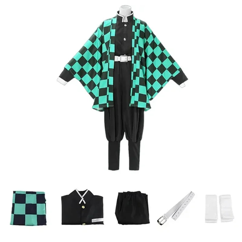 Demon Slayer Kids Cosplay Costume – Tanjiro, Nezuko & Shinobu Outfit