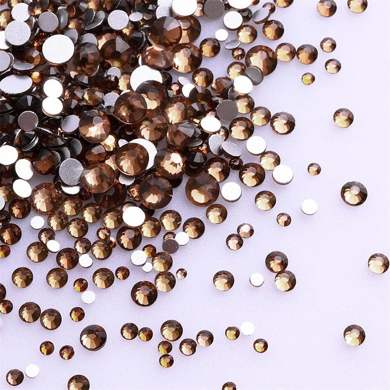SS3-SS30 Yellow Series Hot-Fix Glass Flat Back Rhinestones