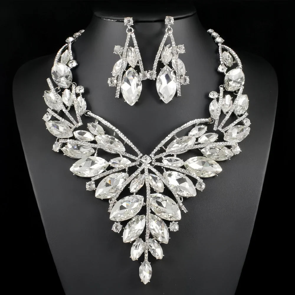Crystal Statement Jewelry Set