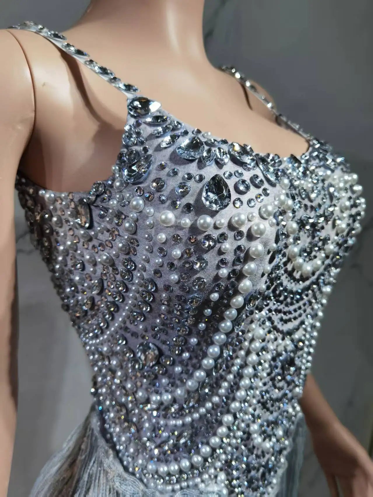 The Stardust Festival Fringe Bodysuit – Luxury Rhinestone Tassel Showgirl Costume