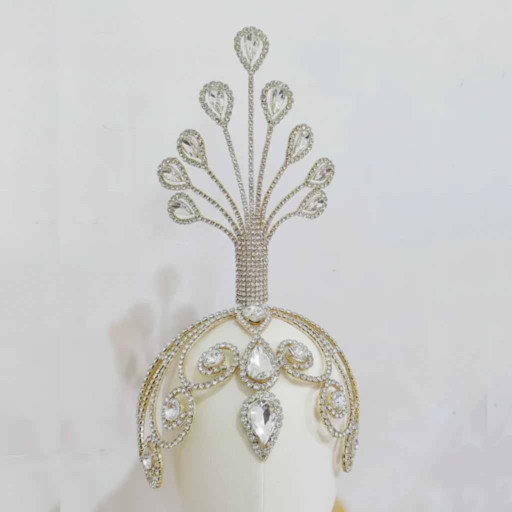 Rhinestone Tall Headpiece Base