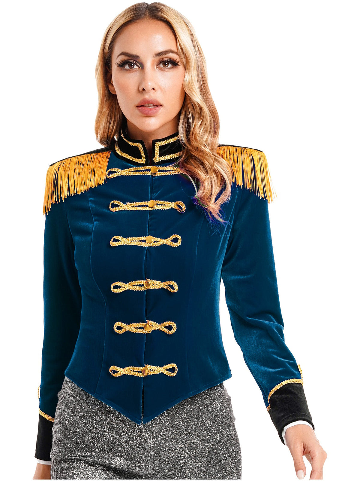 Women Circus Ringmaster Costume – Showman Tailcoat Jacket Outfit
