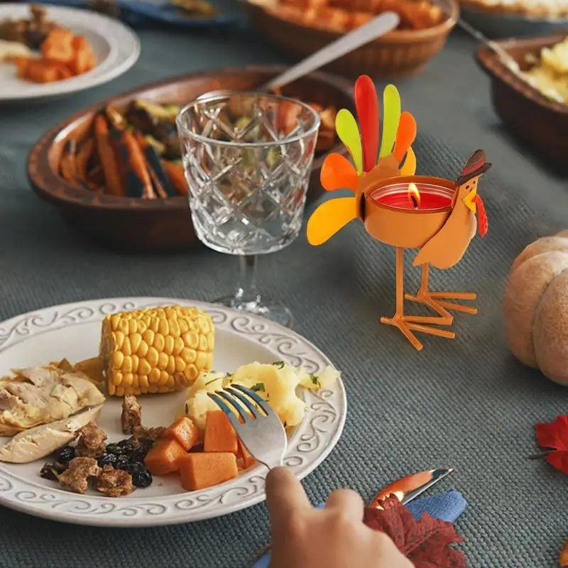 Turkey Tealight Candle Holders