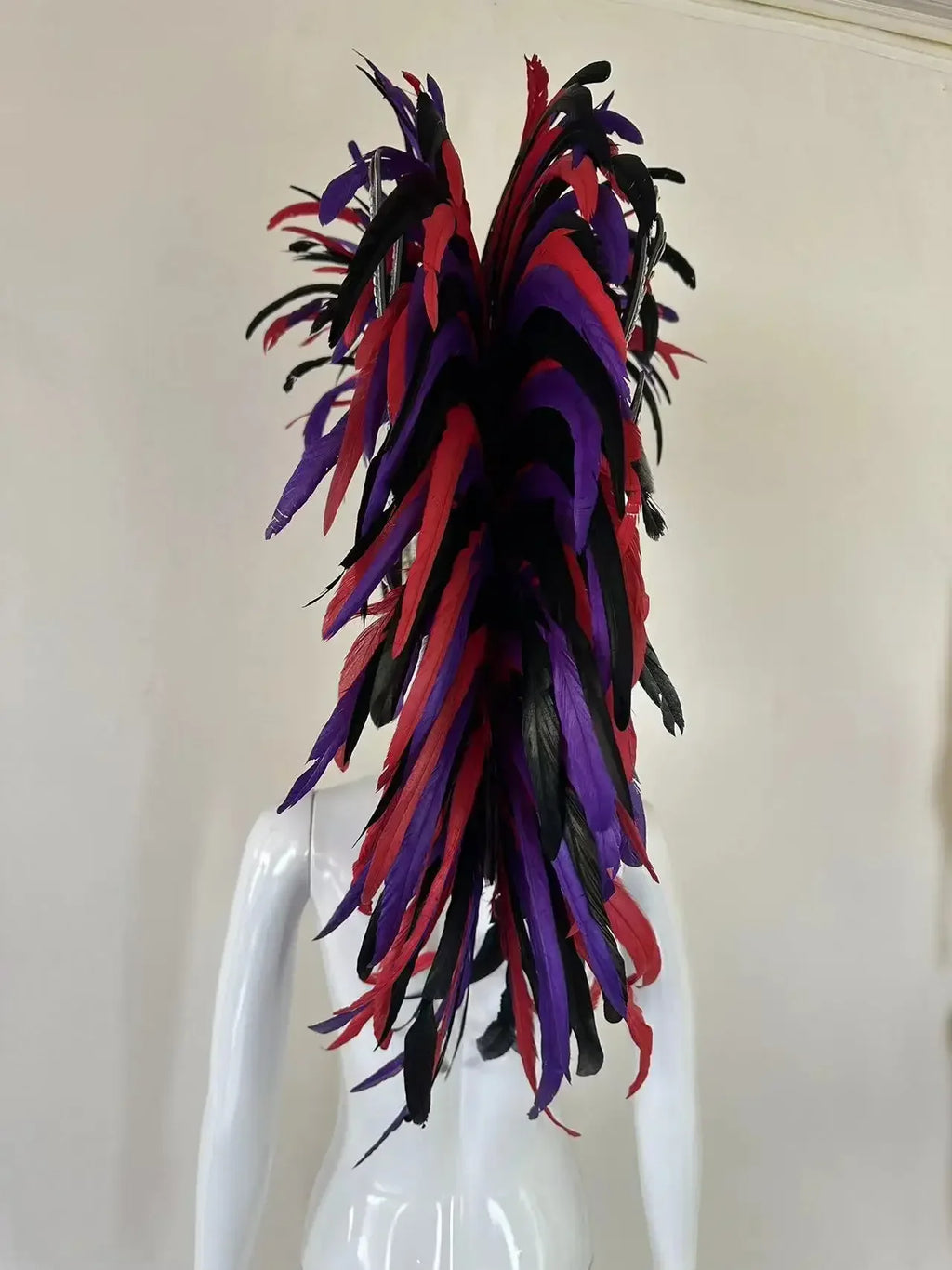 The Stardust Dynasty – Majestic Velvet & Feather Samba Masquerade Crown