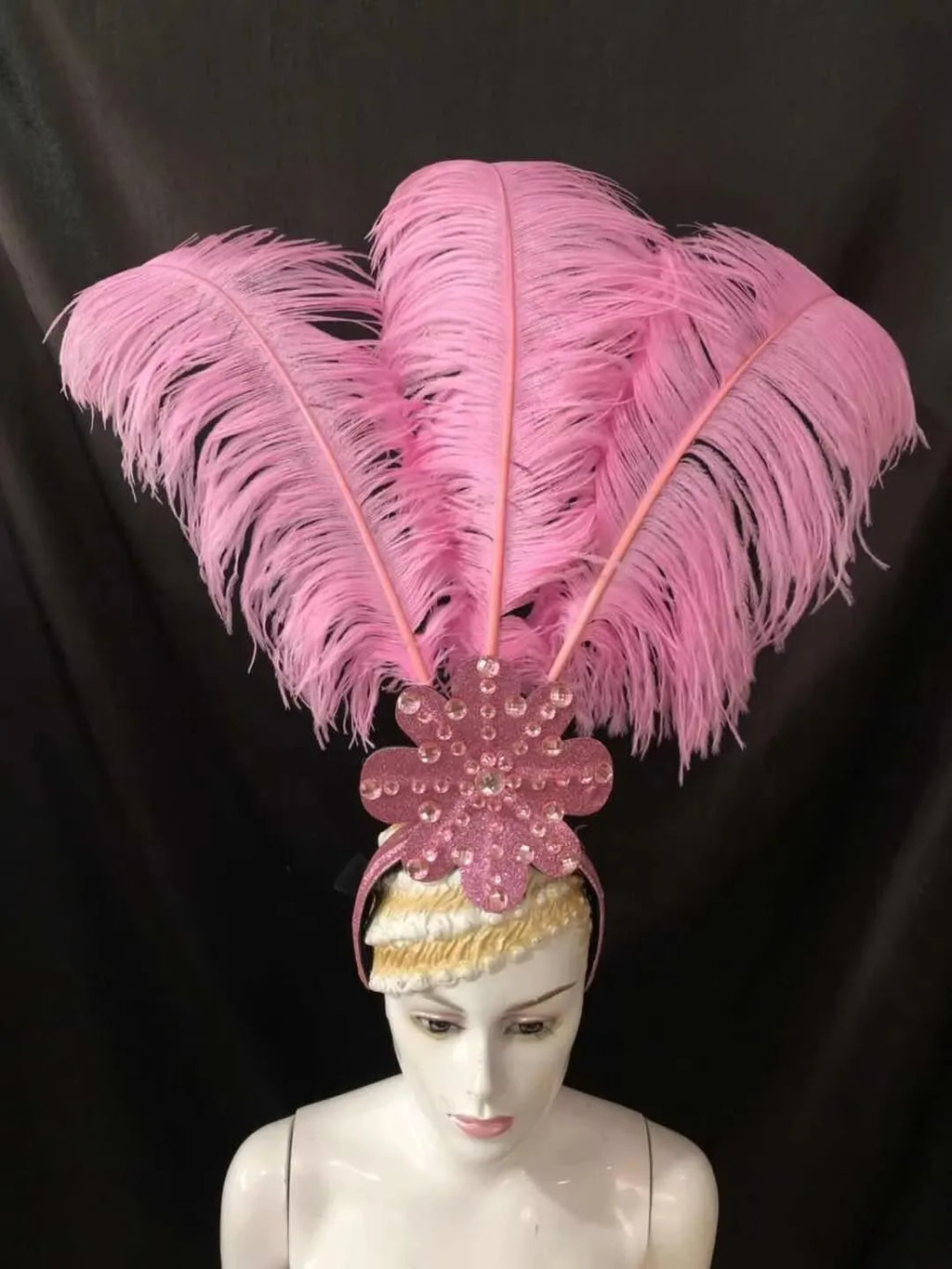 The Stardust Flora Cabaret Crown – Five-Flower Rhinestone Headdress
