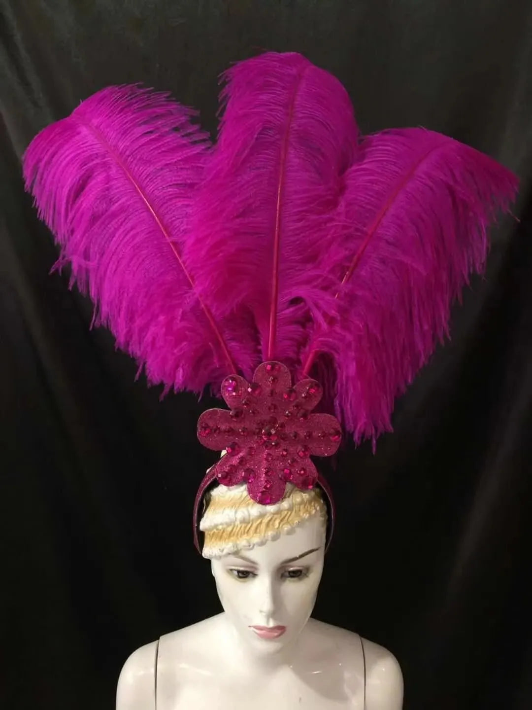The Stardust Flora Cabaret Crown – Five-Flower Rhinestone Headdress