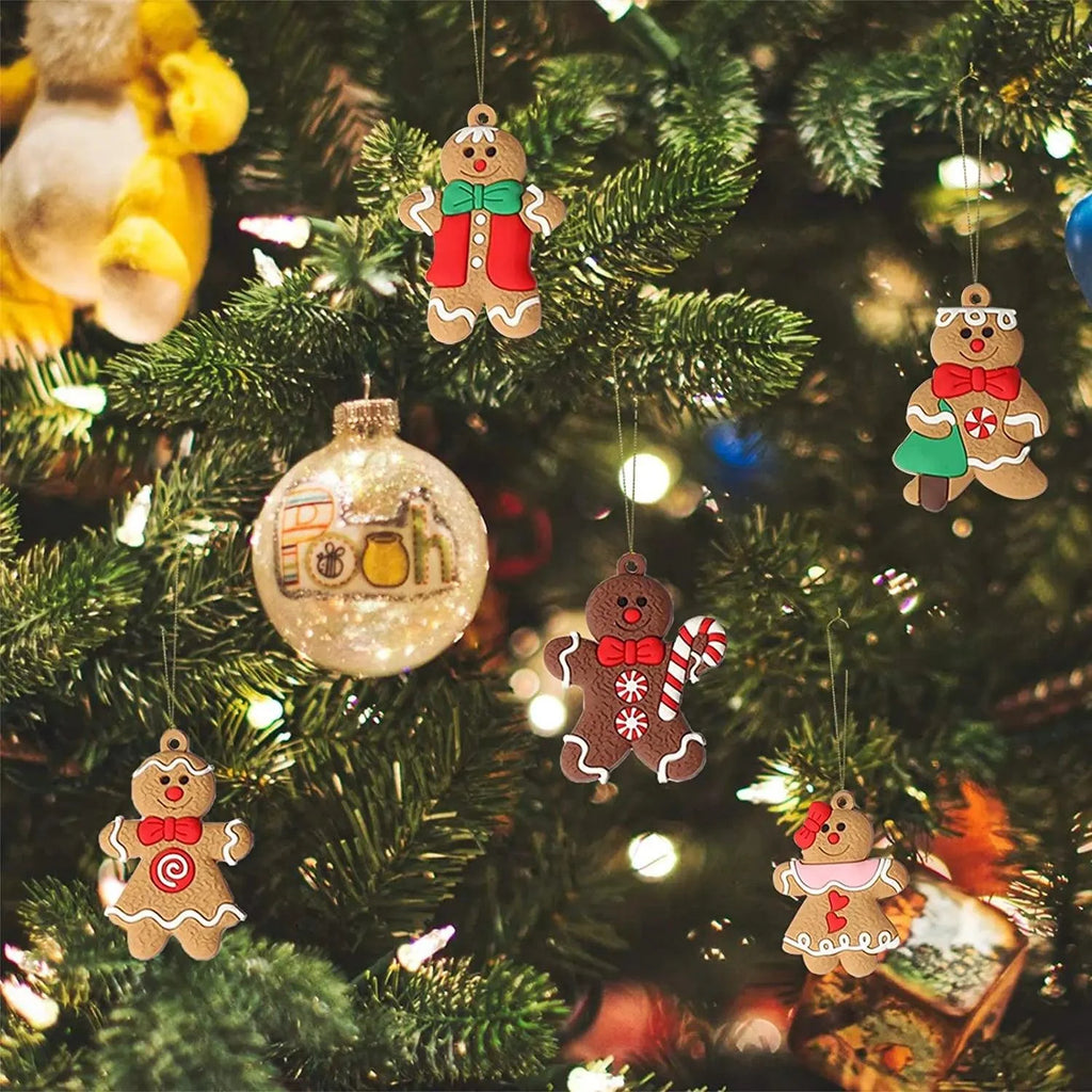 Candy Gingerbread Christmas Tree Ornament