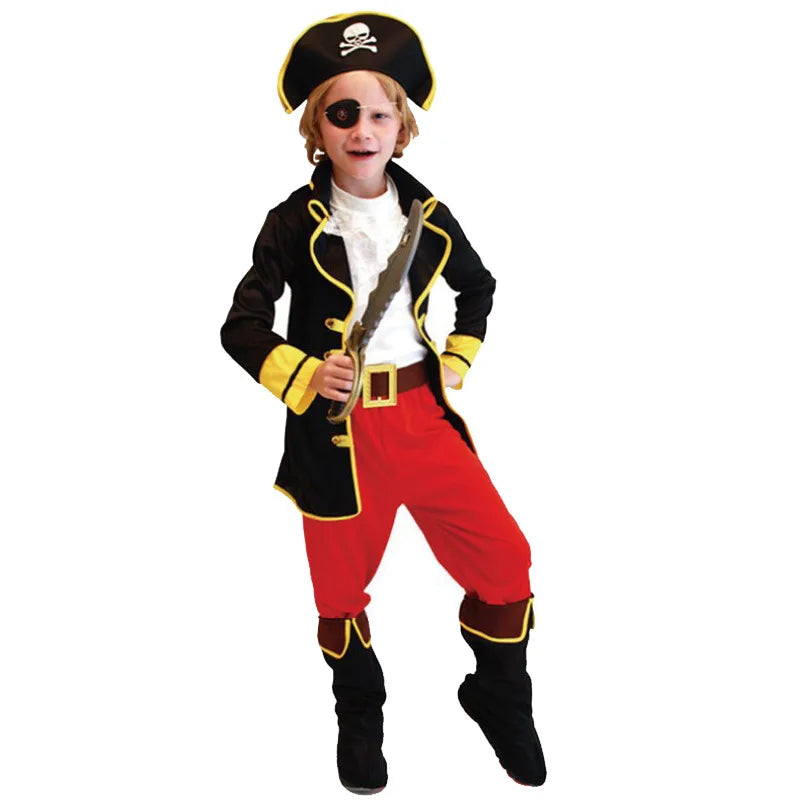 Kids Halloween Pirate Costume for Boys – Adventure Cosplay Outfit