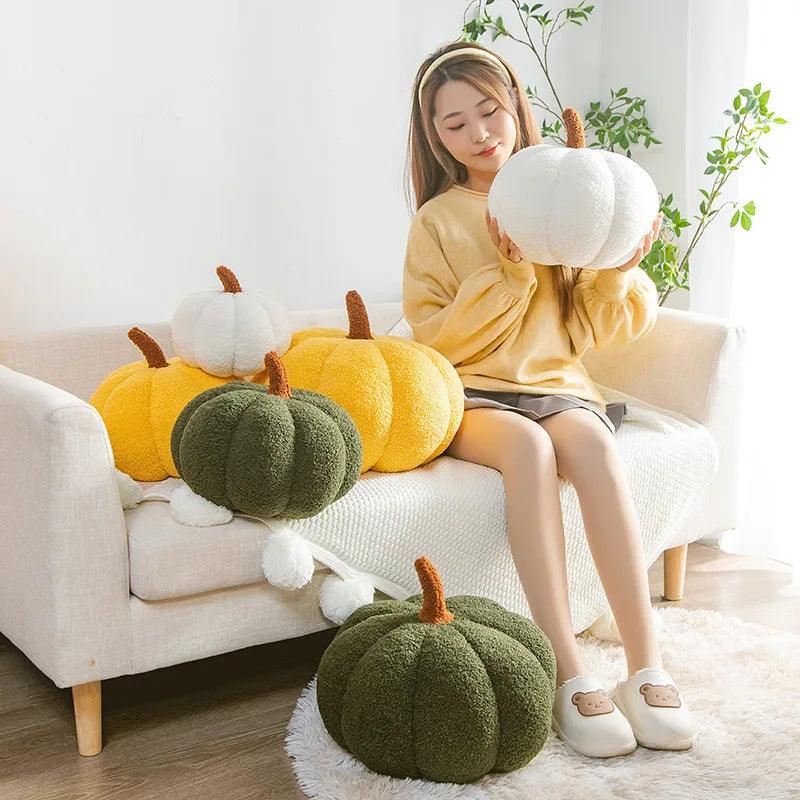 Plush Pumpkin Decorative Cushions