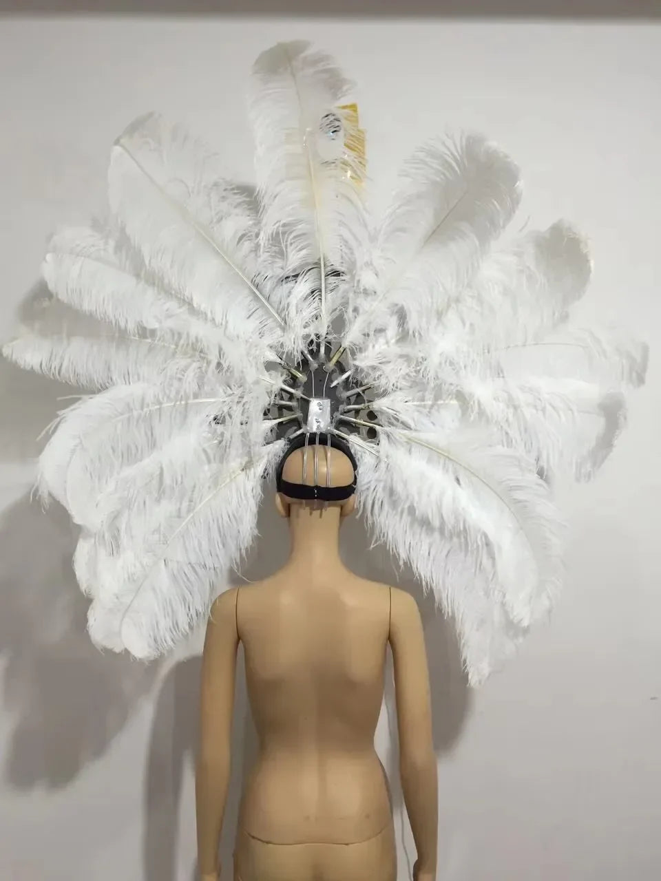 FASHIONABLE AND EXQUISITE HEADDRESS FEATHERS SAMBA DANCE CARNIVAL HALLOWEEN PARTY LATIN DANCE BAR PERFORMANCE HAT MASQUERADE