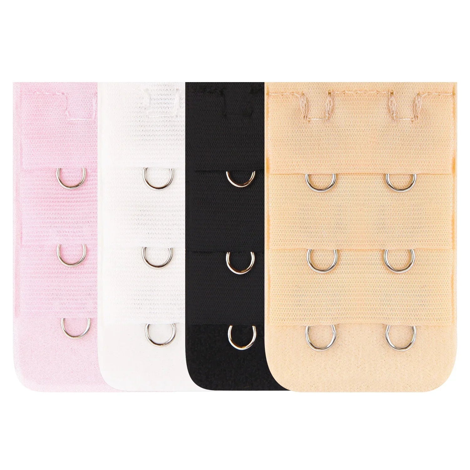Soft Elastic Bra Extender Strap Sets (2, 3, & 4 Hook Options)