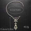 Dazzling Crystal Belly Dance Necklace & Statement Stage Performance Jewelry