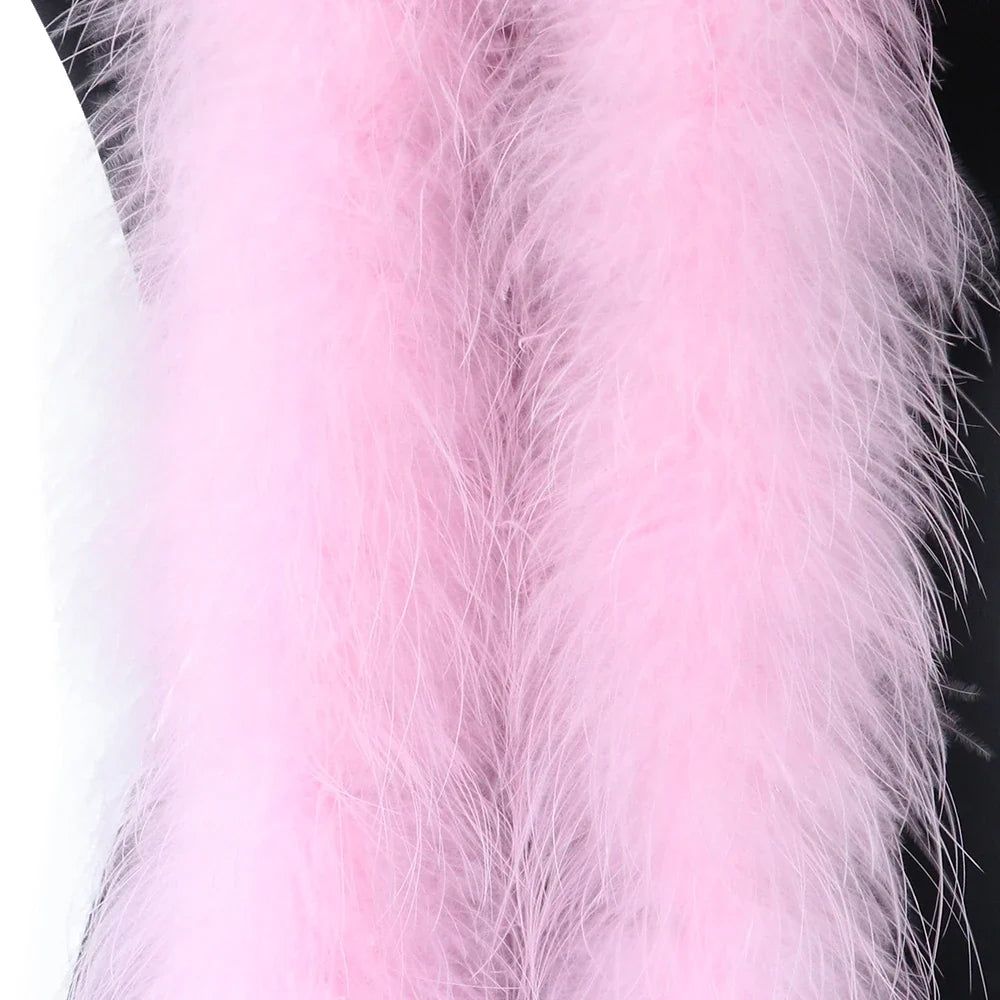 Fluffy Marabou Turkey Feather Boa (2 Meters)