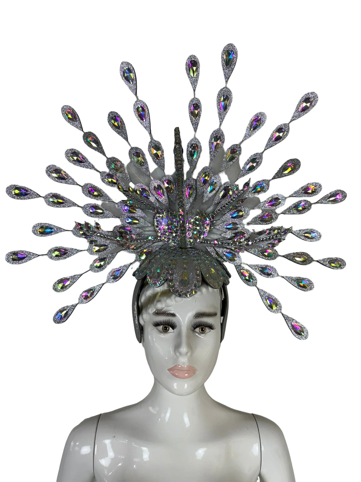 The Stardust Dionysia – Silver Starburst Carnival & Masque Ball Headdress