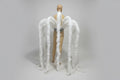 Long Feather Waterfall Backpiece Costume Accessory
