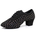 The Stardust Midnight Flash Oxford – Rhinestone Lace-Up Dance Shoe