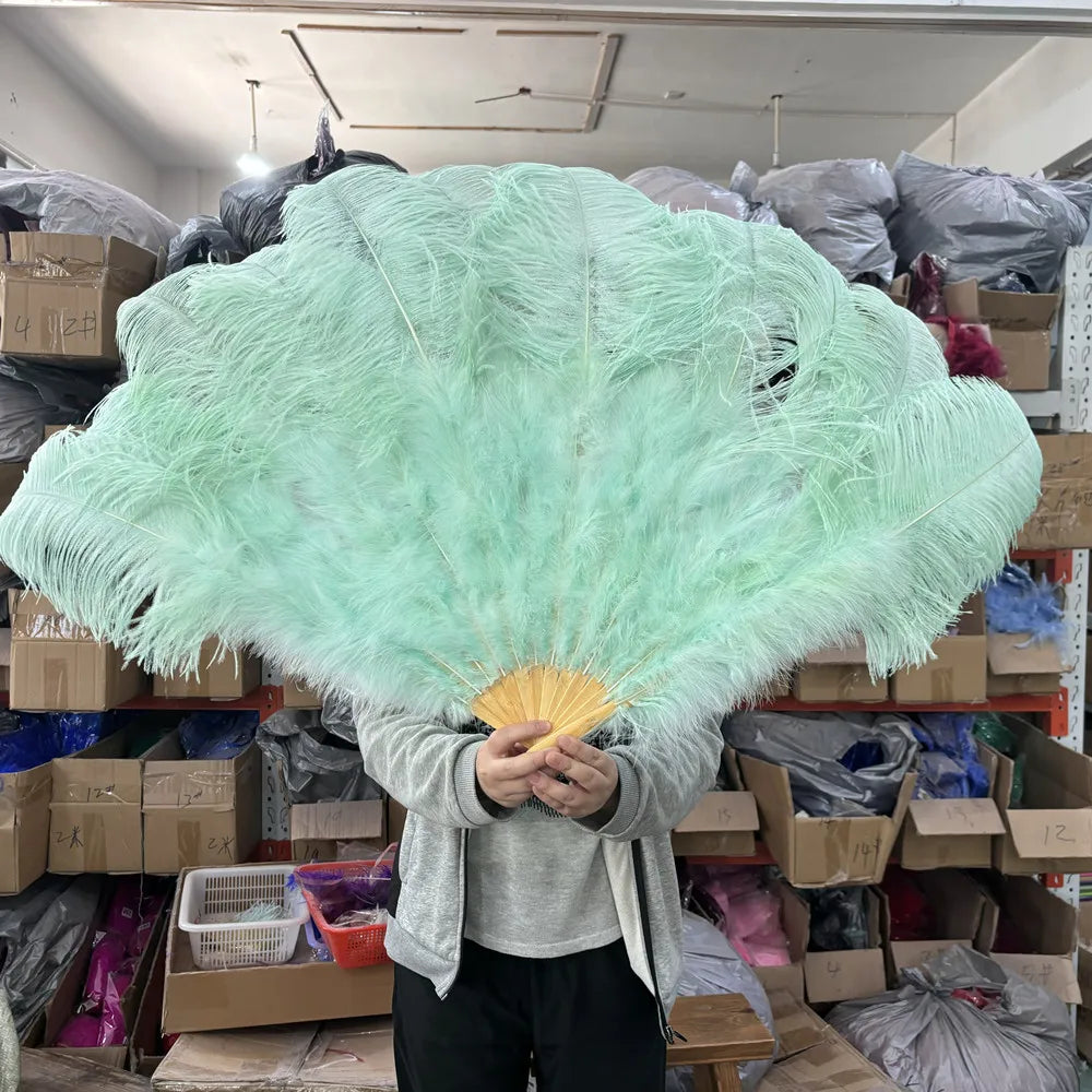 100CM Ostrich Feather Fans