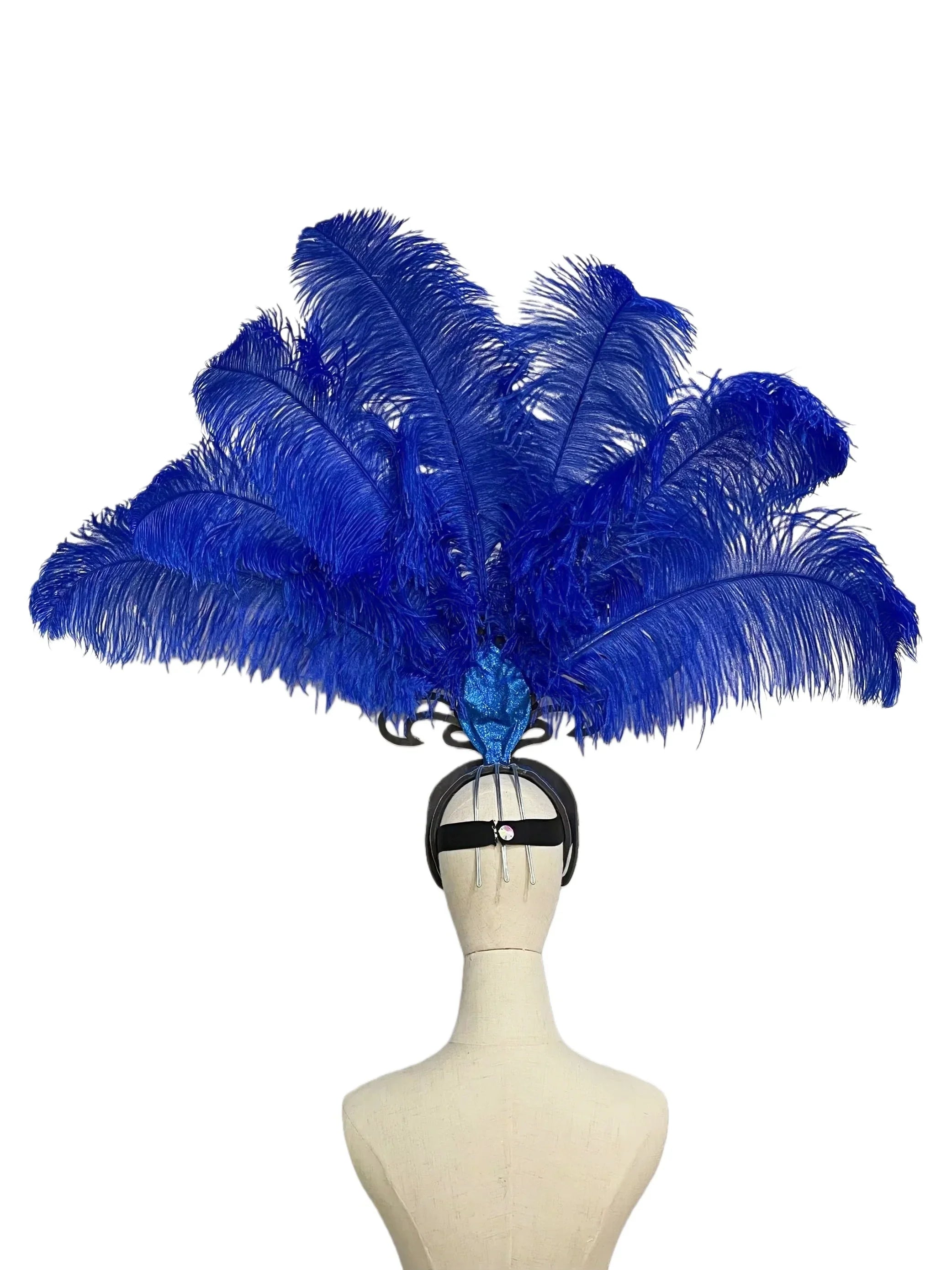 The Stardust Dionysia – Elegant Feathered Samba Carnival & Masquerade Headdress