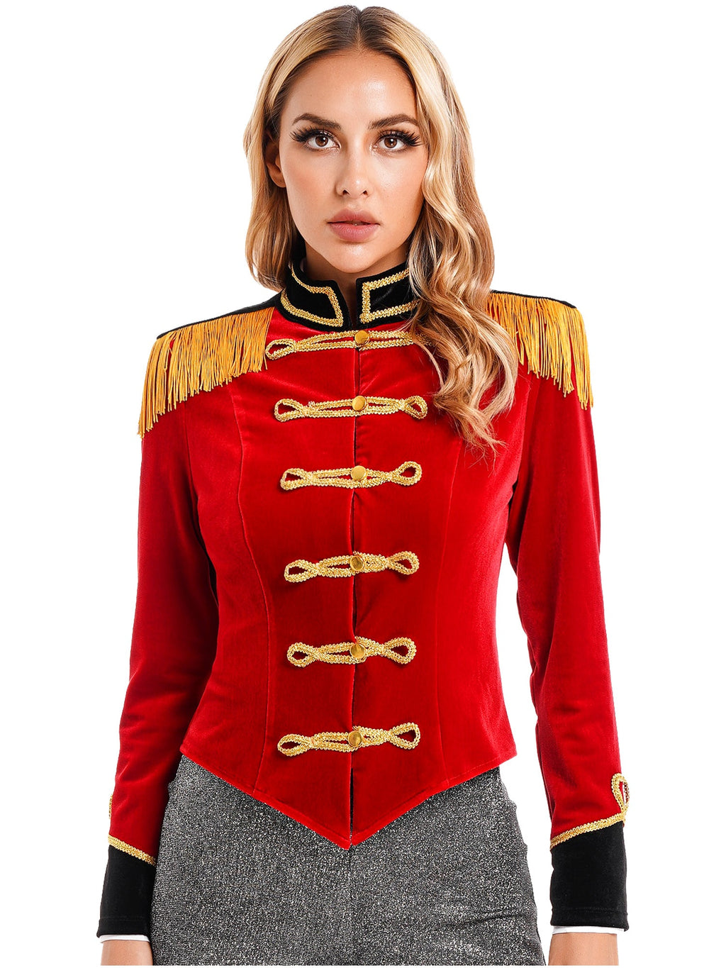 Women Circus Ringmaster Costume – Showman Tailcoat Jacket Outfit