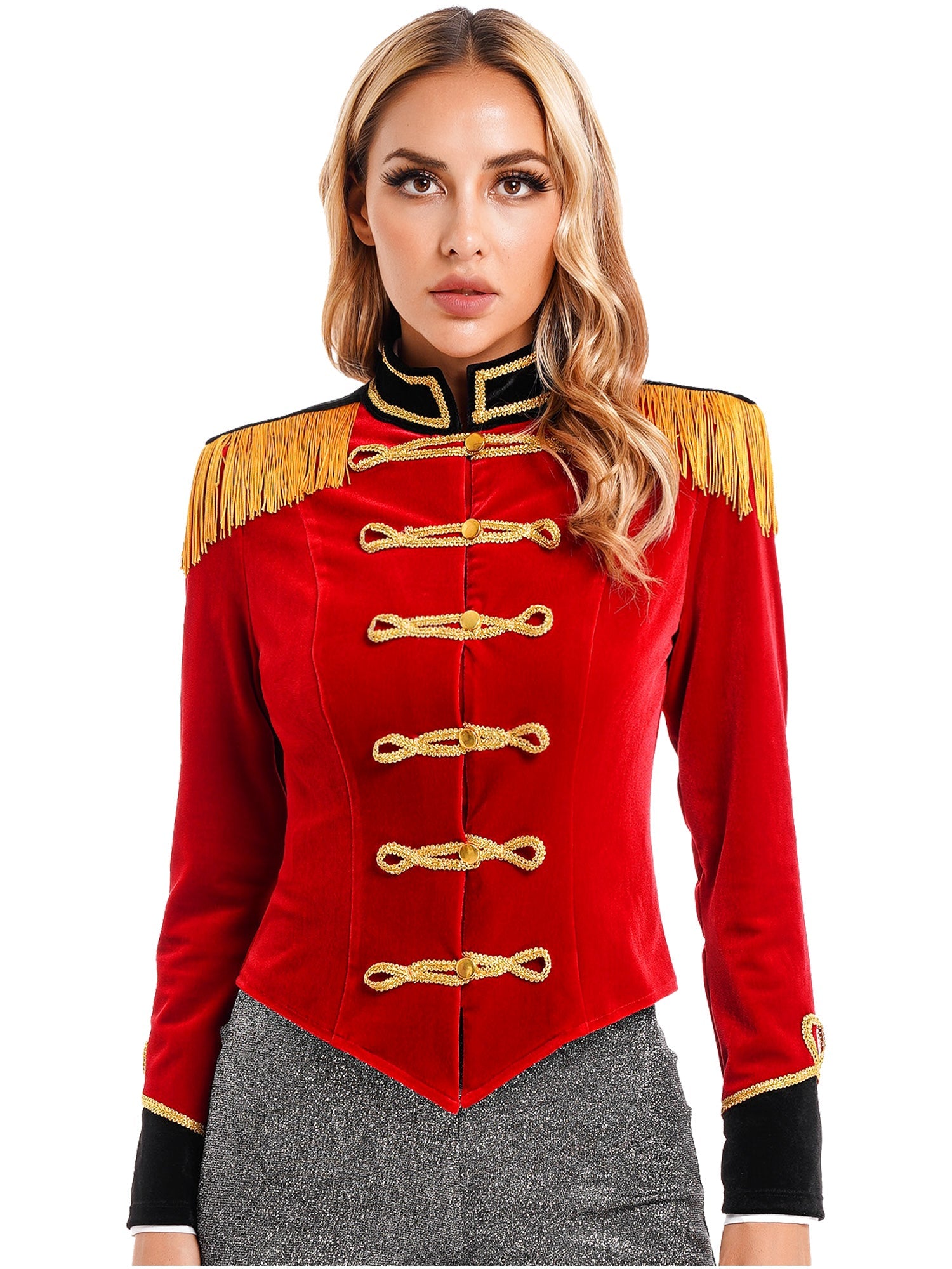 Women Circus Ringmaster Costume – Showman Tailcoat Jacket Outfit