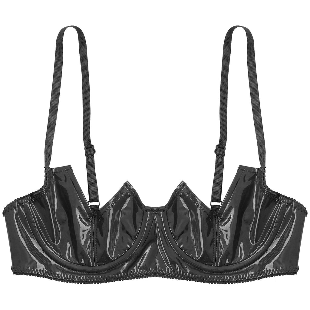 V-Notch Underwired Open Chest Bra Top