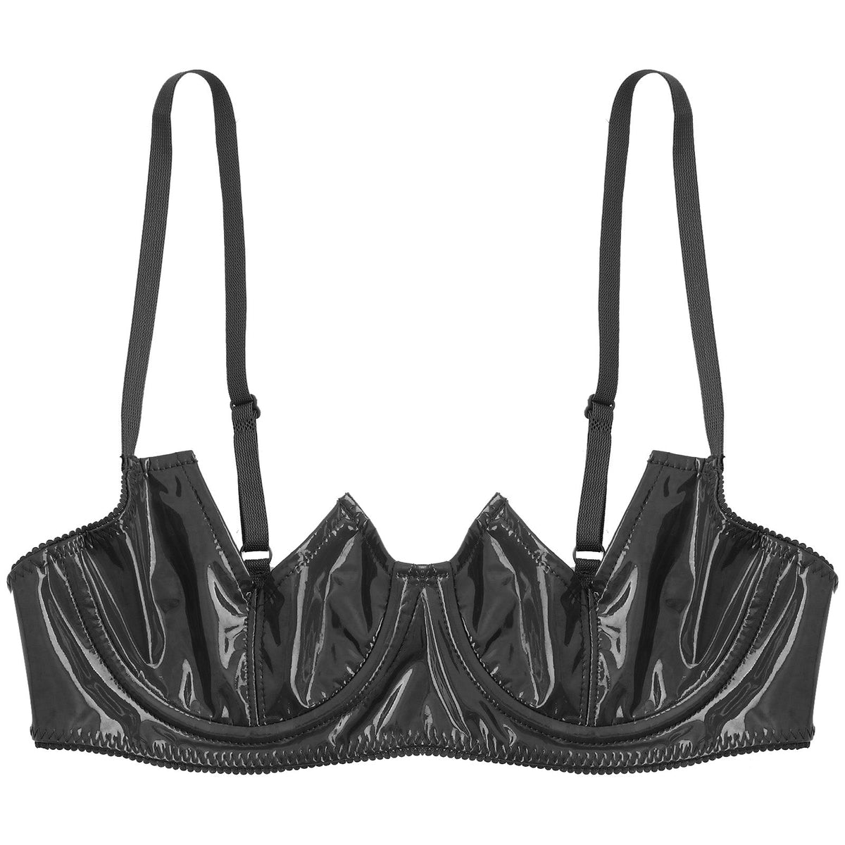 V-Notch Underwired Open Chest Bra Top