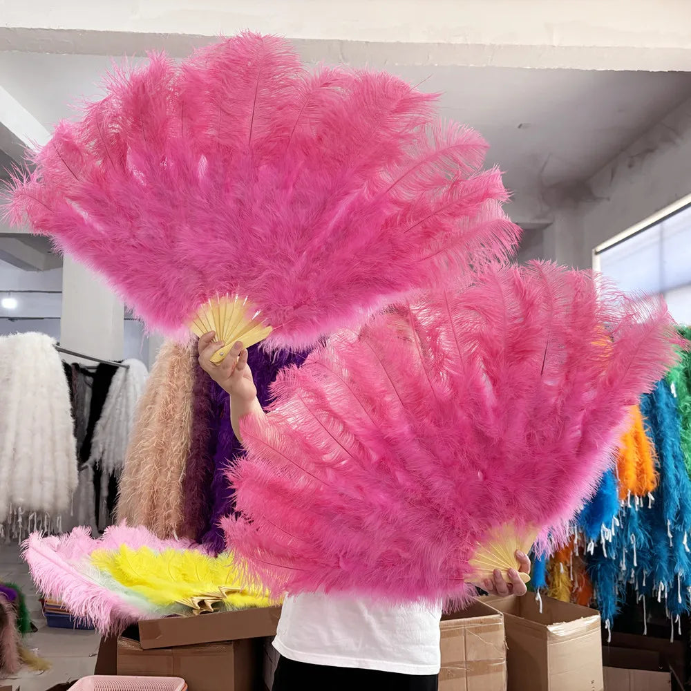 90CM Ostrich Feather Fans