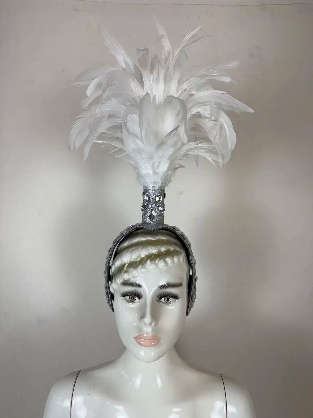 The Stardust Empress – Deluxe Feathered Samba & Carnival Crown