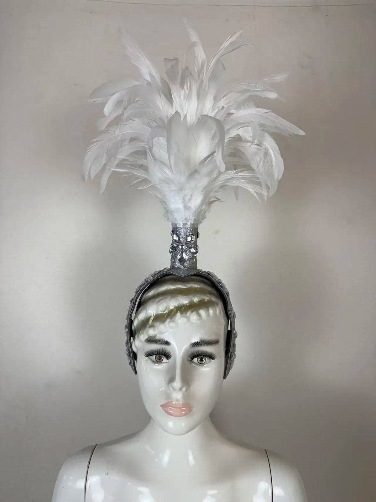 The Stardust Empress – Deluxe Feathered Samba & Carnival Crown