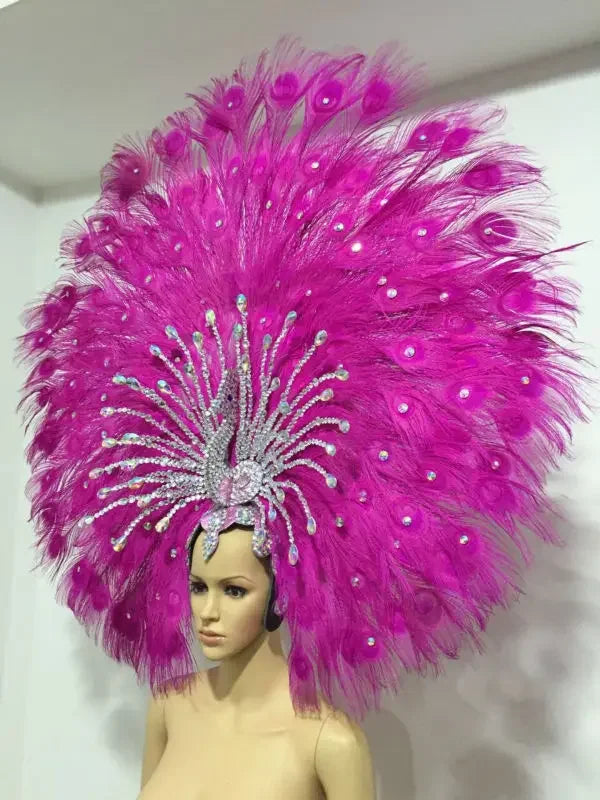 The Stardust Mirage – Premium Mohawk Feather Samba Carnival Headdress