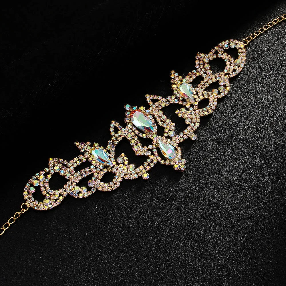 AB Rhinestone Leg/Thigh Chain Jewelry
