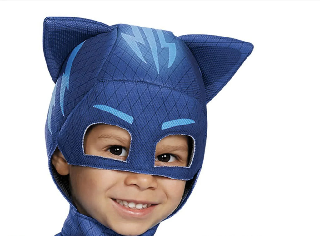 Kids Blue Anime Hero Costume – Pajama Suit with Mask