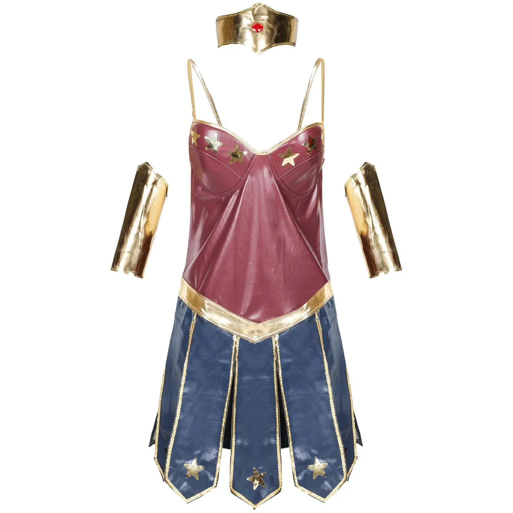 Women Halloween Party Movie Justice Wonder Fantasia Fancy Dress