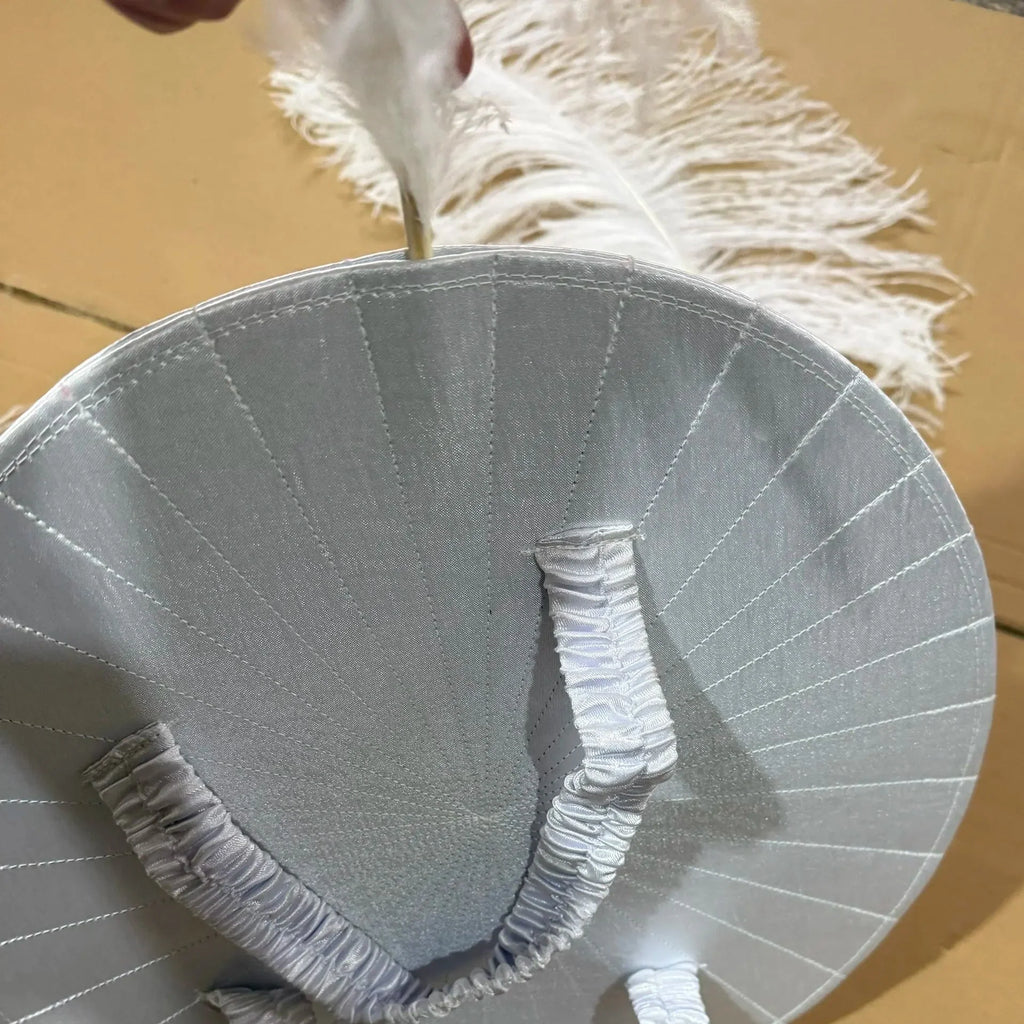 Feather Backpiece and Plume Headdress Set