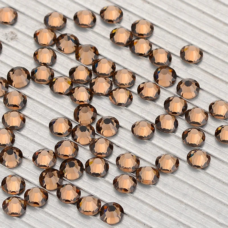 SS3-SS30 Yellow Series Non-Hotfix Glass Flat Back Rhinestones