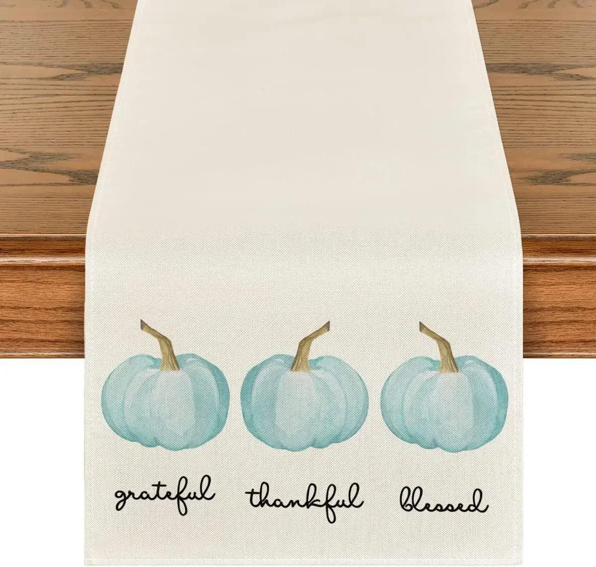 Autumn Thanksgiving Table Runners, 72 to 108 in