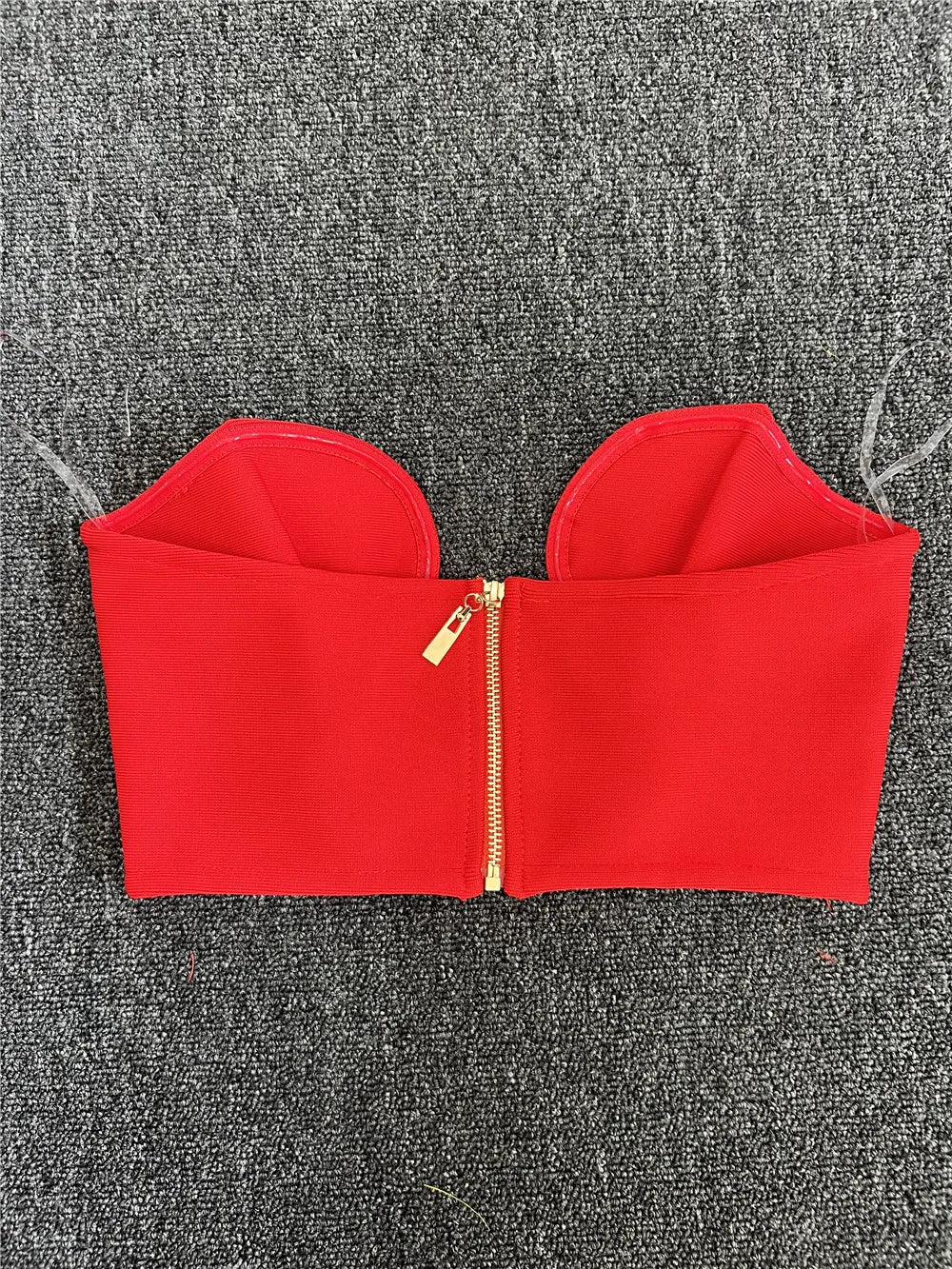 Sweetheart Neck Bandage Crop Top