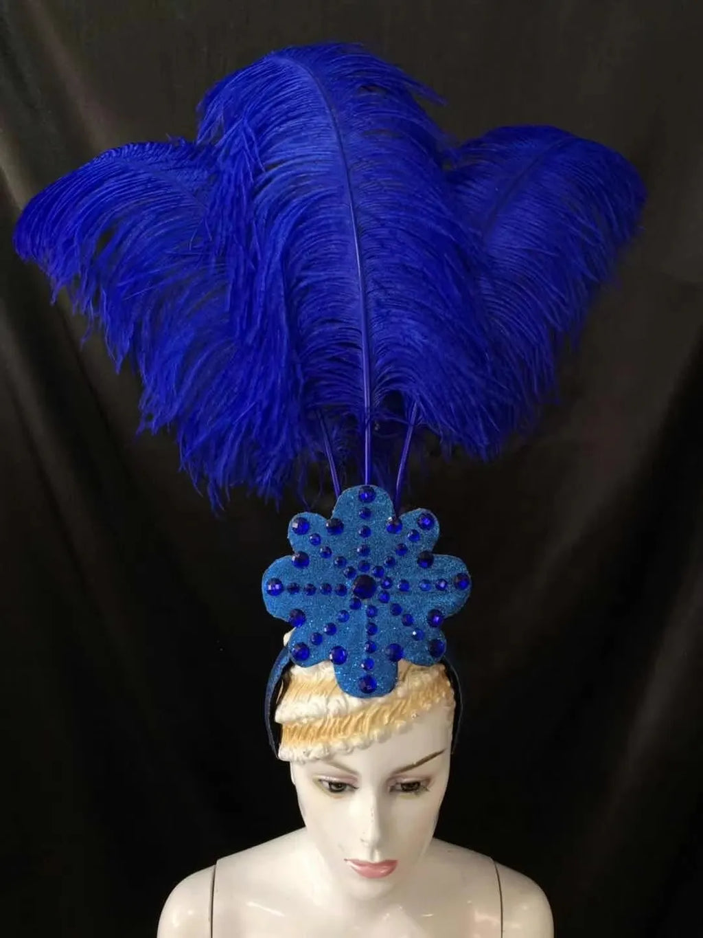 The Stardust Flora Cabaret Crown – Five-Flower Rhinestone Headdress