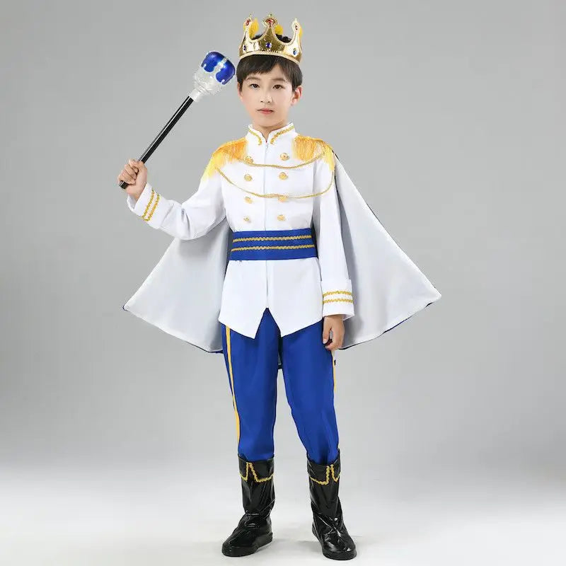 Boys King Carnival Costume 7 Piece – Royal Prince Outfit