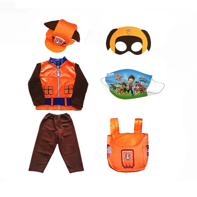Kids Dog Patrol Cosplay Costume Set – Cartoon Uniform Outfit