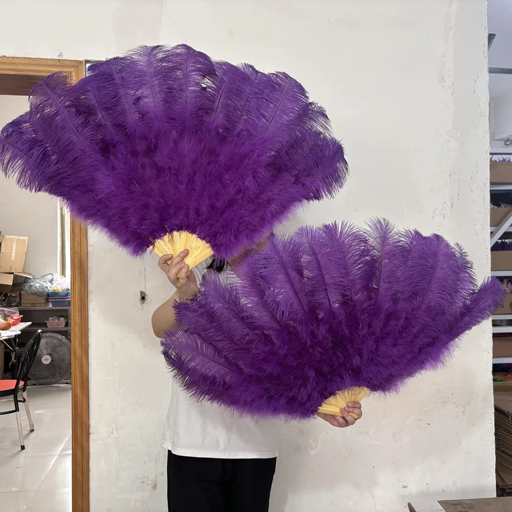 90CM Ostrich Feather Fans