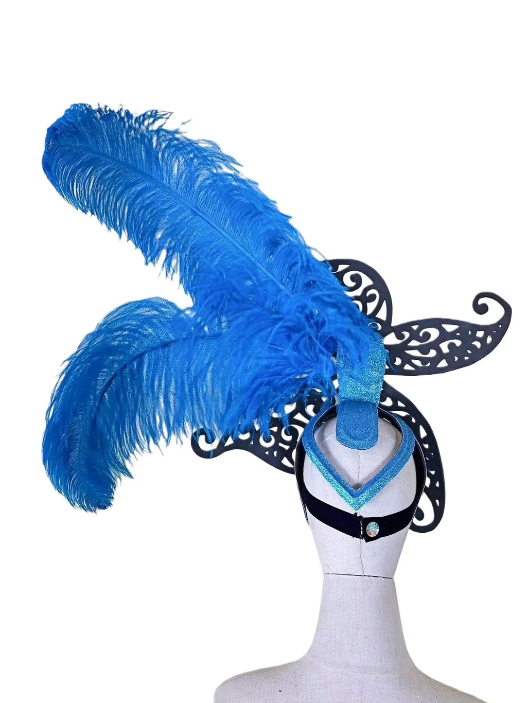The Stardust Zenith – Premium Feathered Carnival & Samba Crown Headdress